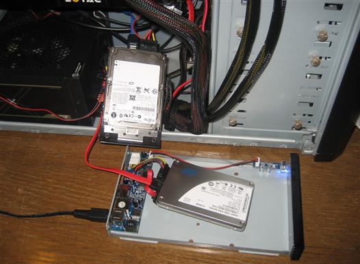 デスクトップ PC に HDD と SSD を接続